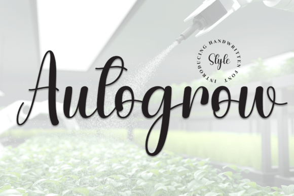Autogrow Font: Elevate Your Brand with Elegant Script