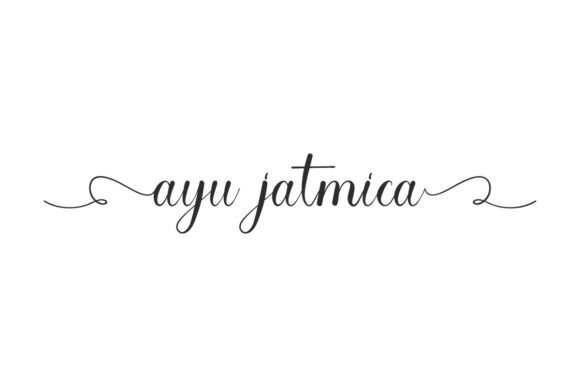 Ayu Jatmica: A Charming Script Font for Handmade Brands