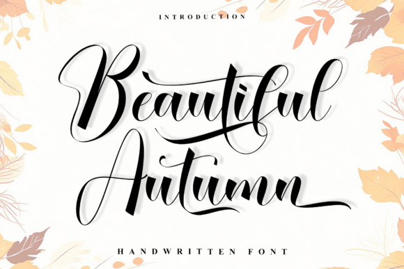 Beautiful Autumn: The Perfect Handwritten Font for Makers