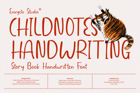 Childnotes Handwriting: A Playful Typeface for Editorial Design