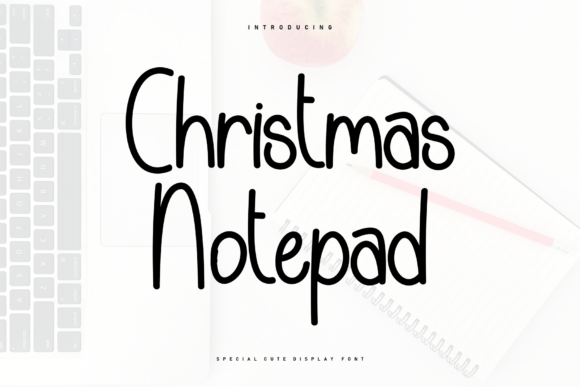 Christmas Notepad: A Handwritten Font for Makers