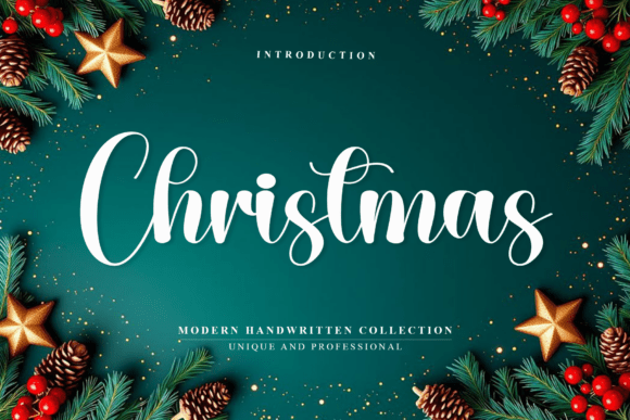 Christmas1: A Modern Script Font for Editorial Elegance