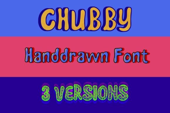 Chubbytextured Regular: A Bold Typeface for Campaigns