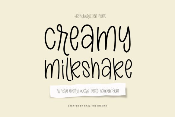 Creamy Milkshake Font Review for Social Campaigns