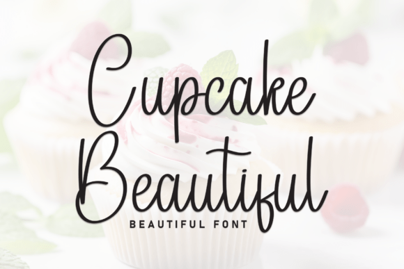 Cupcake Beautiful: A Stylish Script Font for Web Design