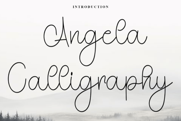Elevate Your Brand with the Angela Calligraphy Typeface