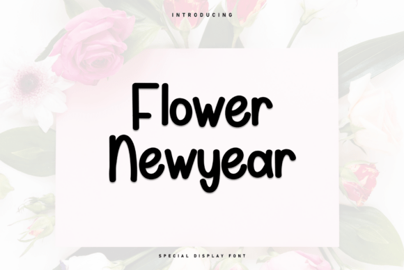 Flower Newyear: A Handwritten Font for Crafters