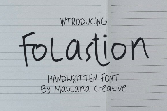 Folastion: The Handwritten Font That Warms Up Your Brand