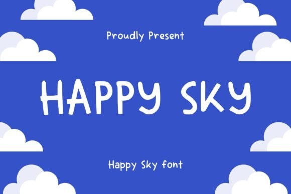 Happy Sky: A Handwritten Font for Warm Branding
