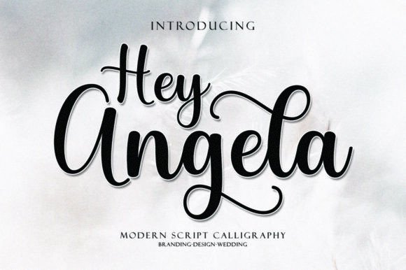 Hey Angela: A Sweet Script Font for Web Headers