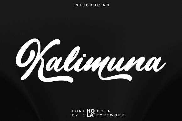 Kalimuna: A Bold Script Font for Editorial Impact