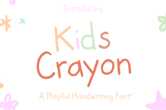 Kids Crayon: A Whimsical Handwritten Font for Editorial Design