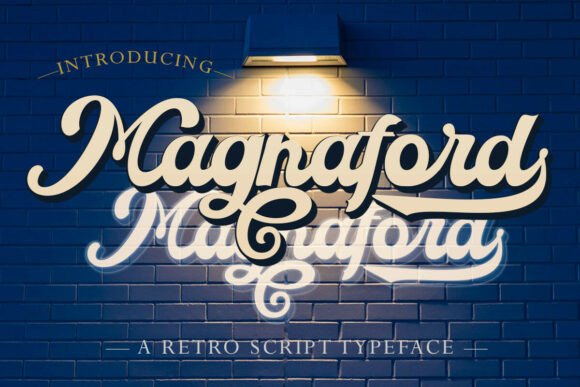 Magnaford: A Retro Script Typeface for Modern Editorial Design