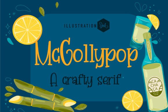 Mcgollypop: A Whimsical Serif Typeface for Editorial Charm