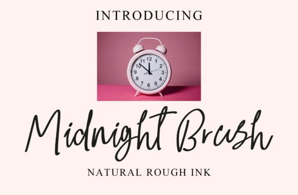 Midnight Brush: The Handwritten Typeface for Scroll-Stopping Designs