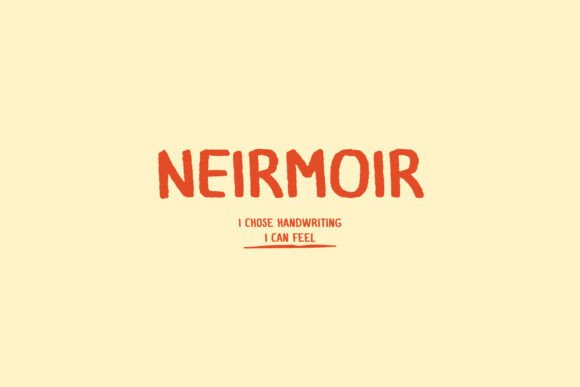 Neirmoir Typeface: Bold Handwritten Style for Web Design