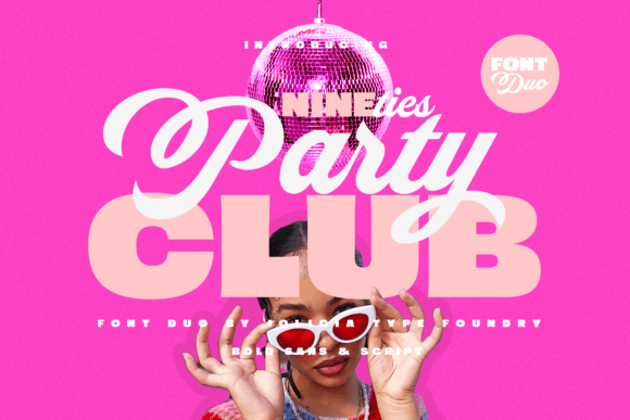 Nineties Party Club: A Bold Retro Typeface for Brand Identity