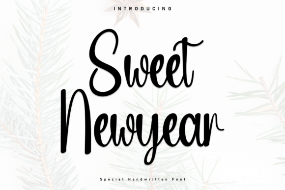 Sweet Newyear: A Handwritten Font for Makers