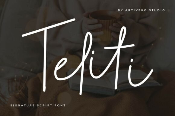 Teliti: A Modern Script Font for Editorial Design