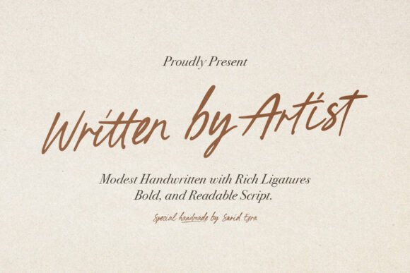 Written by Artist: A Handwritten Font for Makers